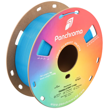 Polymaker - Panchroma™ PLA - Genomskinlig - Cyan - 1,75 mm - 1 kg