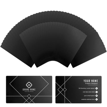 (UTGÅNG) - xTool - Visitkort i svart metall, 60 st, laserpaket