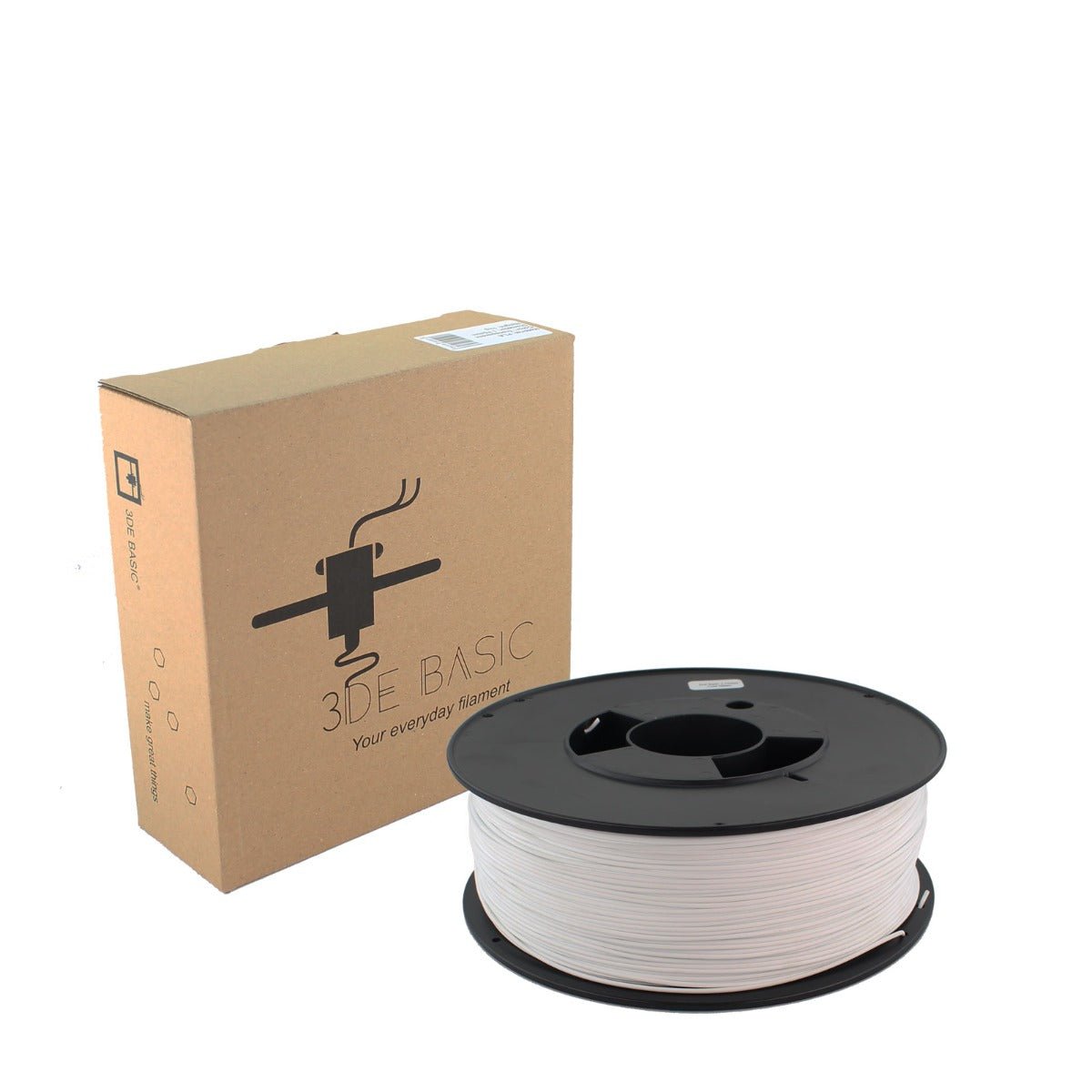 3DE Basic - PLA - Signal White - 2.85mm - 1kg