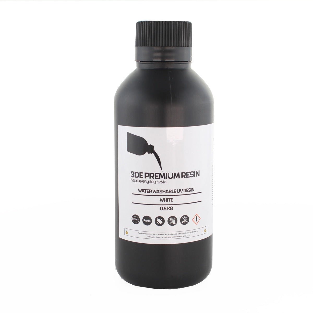 3DE Premium Resin - Water Washable - White - 0.5 kg