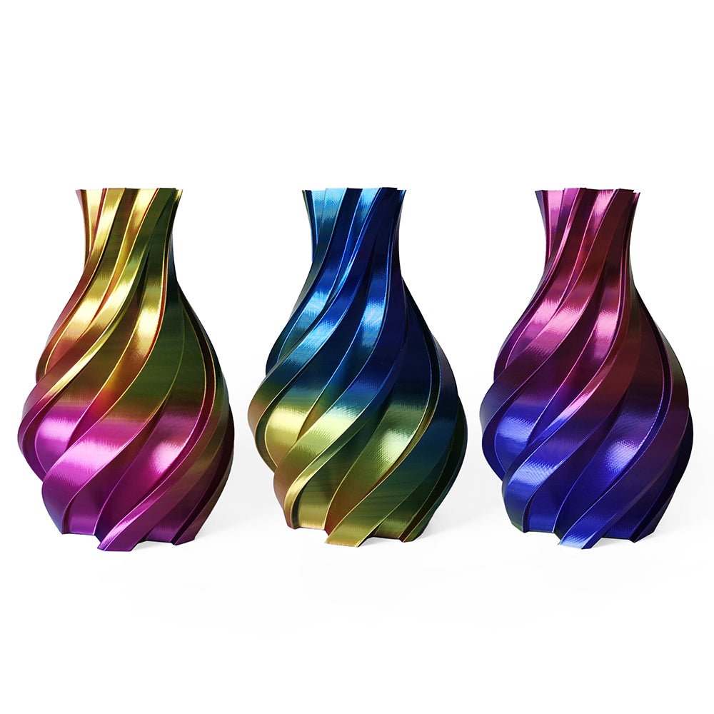 3DE Premium - Tricolor - Silky PLA - Gold, Blue and Fuchsia - 1.75mm