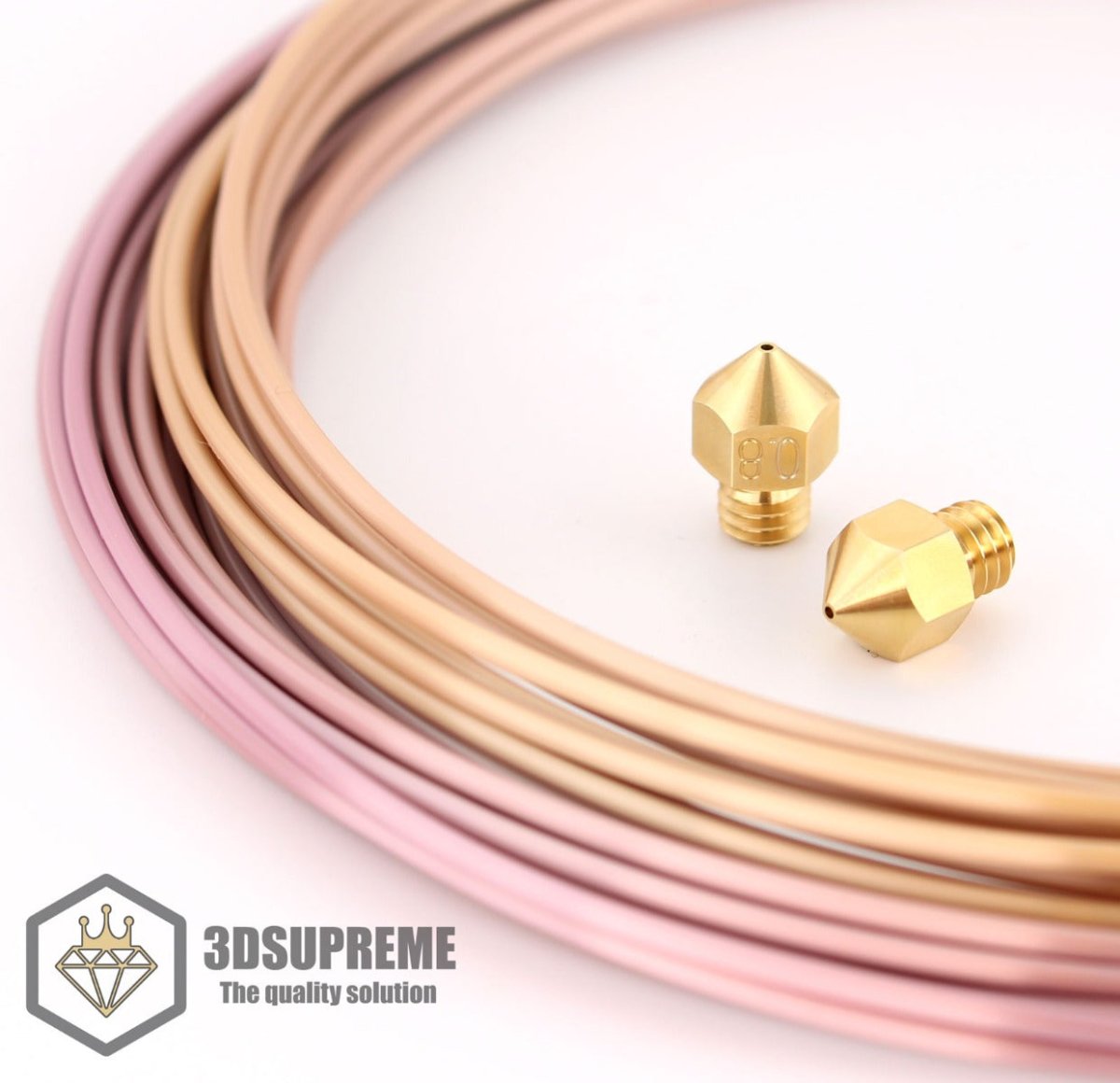3DSUPREME - MK8 - Brass - 1.75mm (Pick a Size)