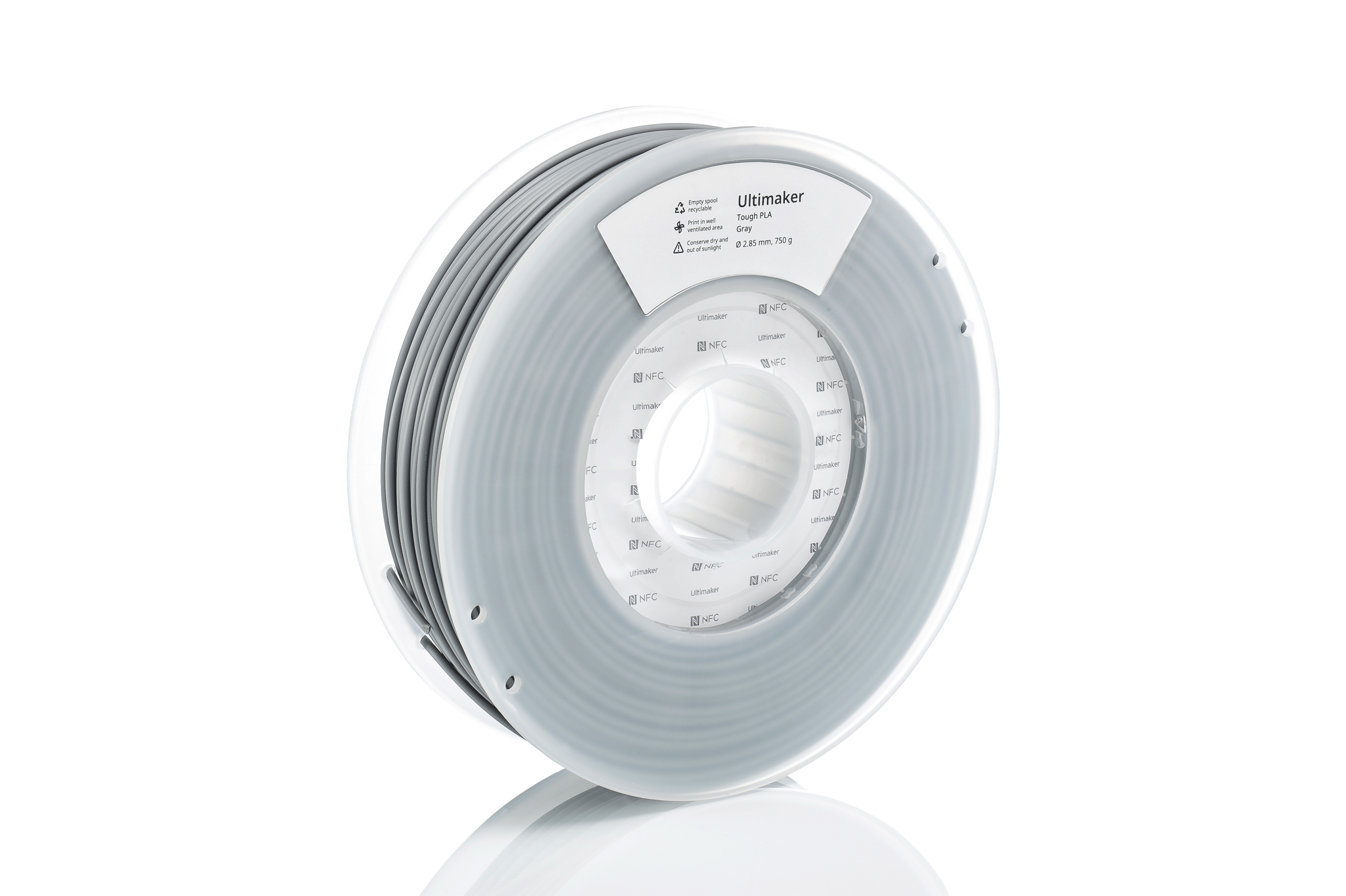 UltiMaker PLA Tough - Grå - 2,85 mm - 750 g