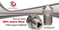 Bondtech - CHT® Coated Brass Nozzle - V6 - 1 pcs (Pick a Size)