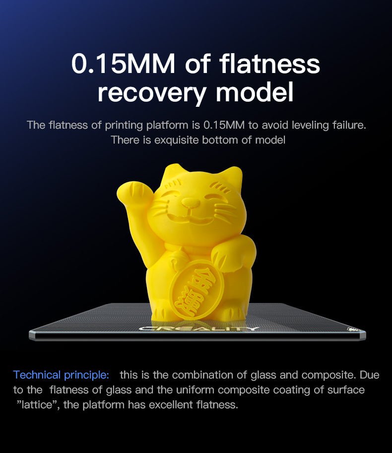 Creality 3D - Carborundum Glass Plate 235x235x4mm - Ender-3 Series