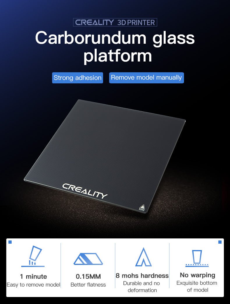 Creality 3D - Carborundum Glass Plate - CR-5 PRO 310x240x4mm