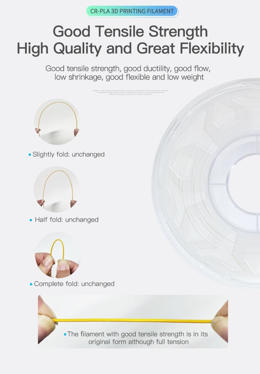 Creality 3D Filament - CR - PLA Filament White - 1.75mm - 1kg
