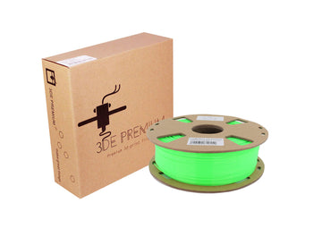 3DE Premium - PETG - Fluorescerande grön - 1,75 mm - 1 kg (halvtransparent)