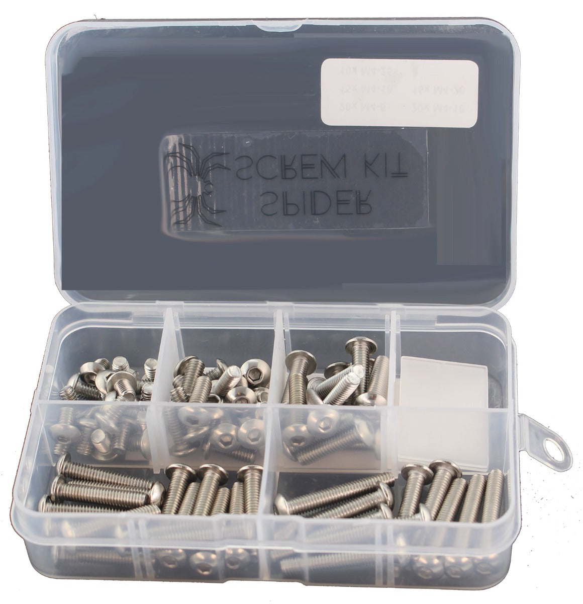 Spindelskruvsats - M4 - 80 delar