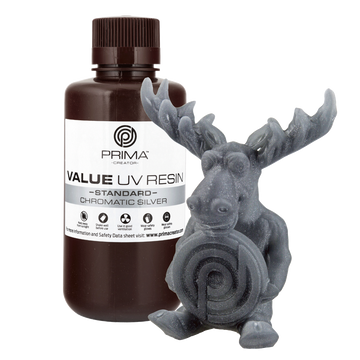 PrimaCreator Value UV-DLP Standardharts - Kromatiskt silver - 500ml 