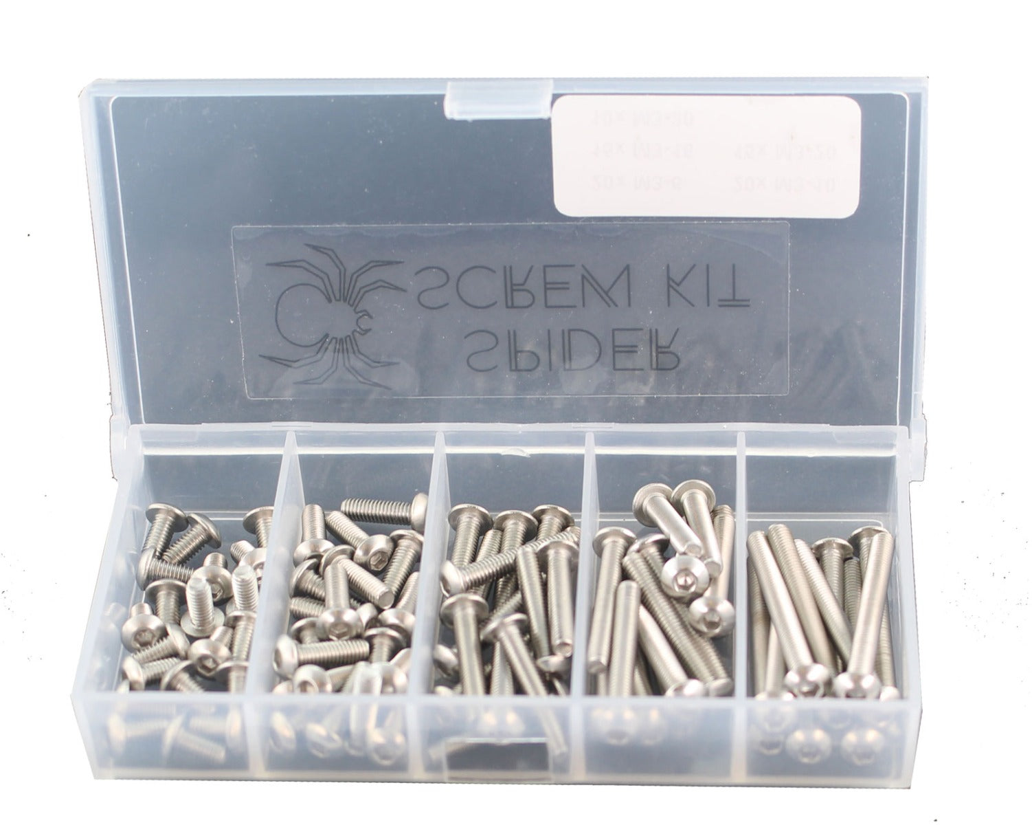 Spindelskruvsats - M3 - 80 delar